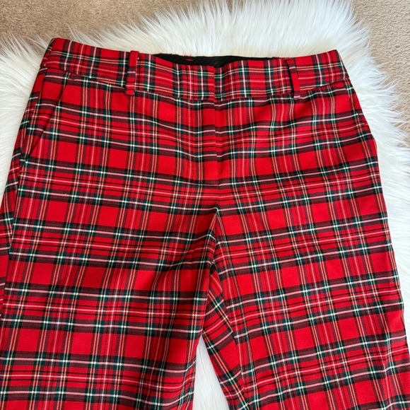 Talbots Hampshire Ankle Pant Classic Red Tartan 4 Petite - Picture 5 of 12